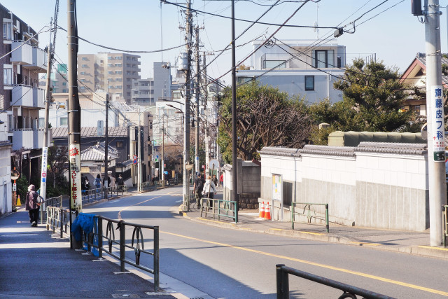 同じカーブを見下ろしたところ。